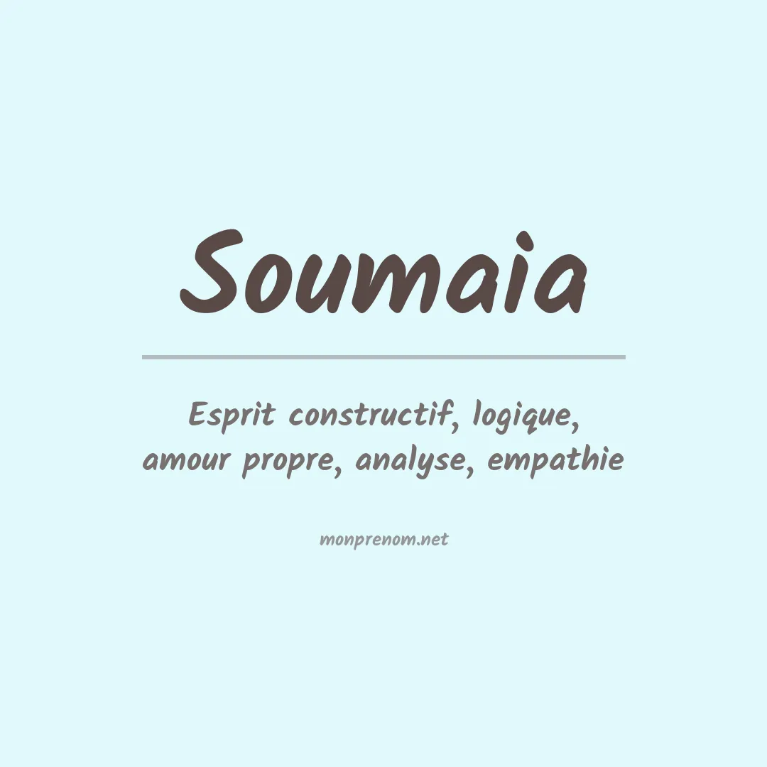 Signification du prénom Soumaia