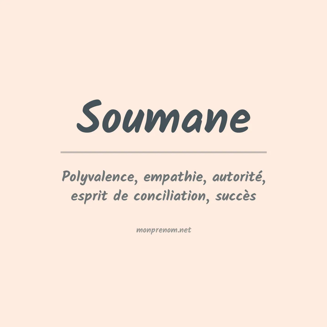 Signification du prénom Soumane