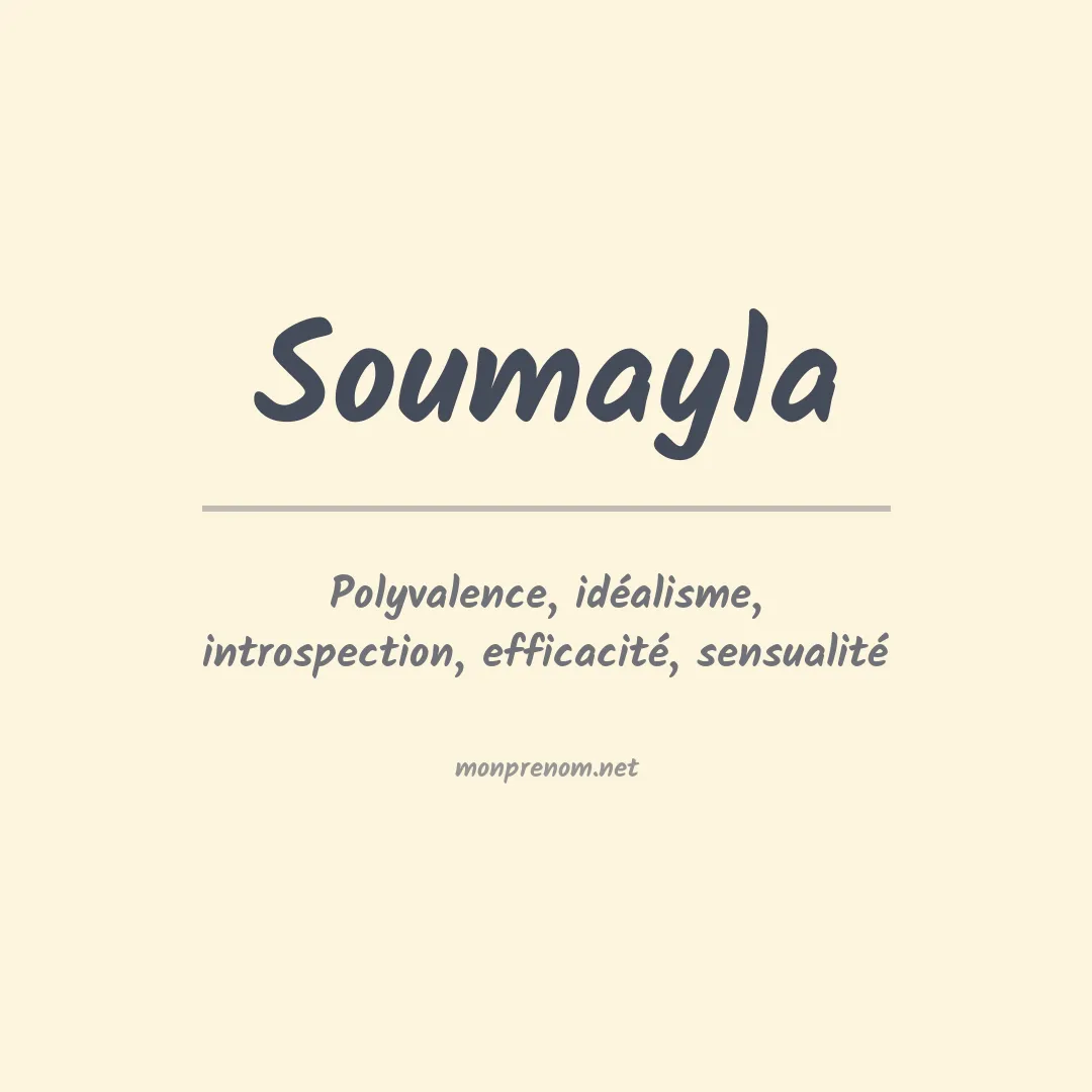 Signification du prénom Soumayla