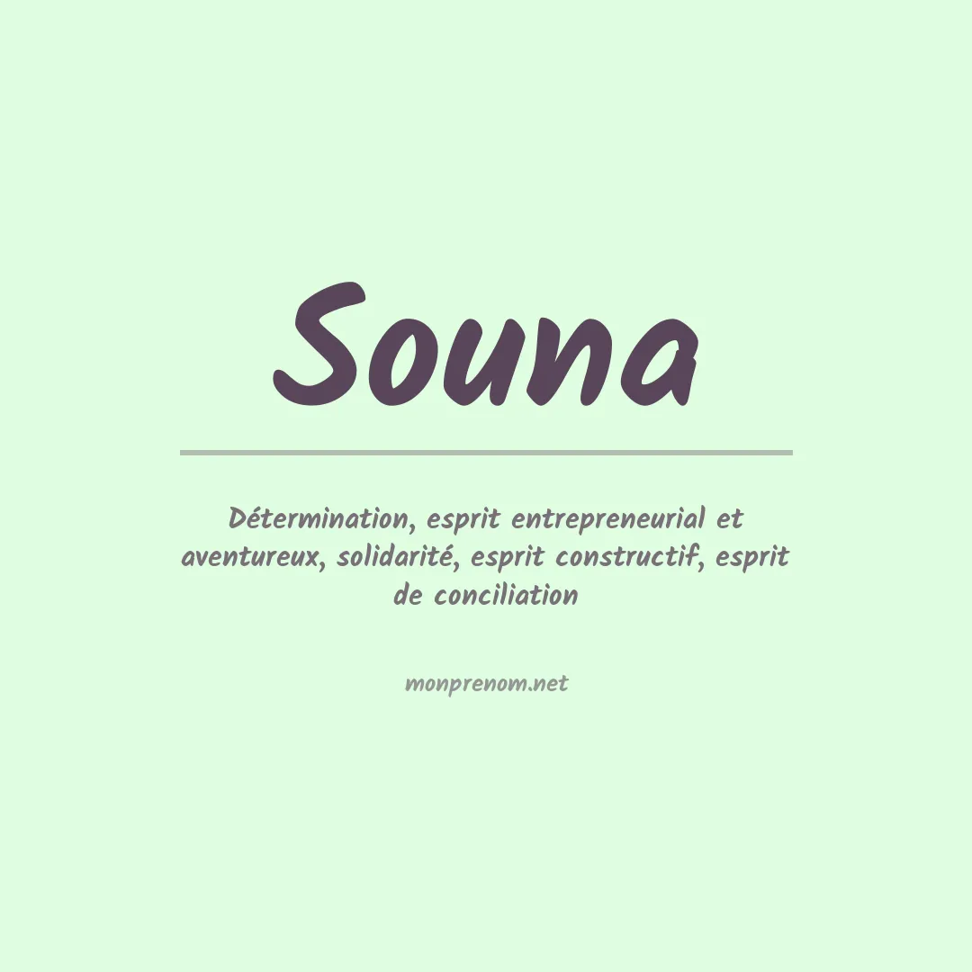 Signification du prénom Souna