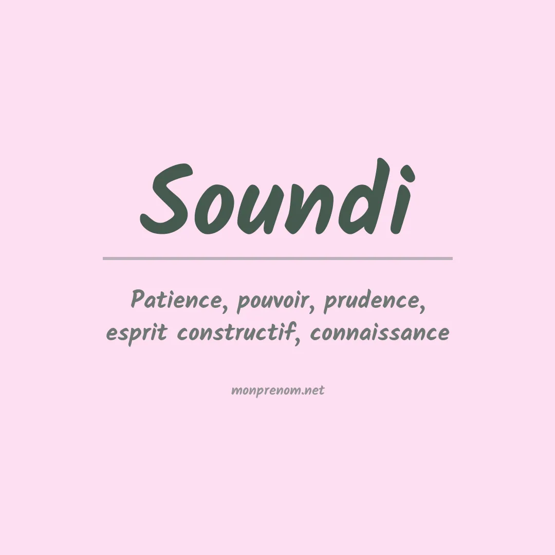 Prénom Soundi