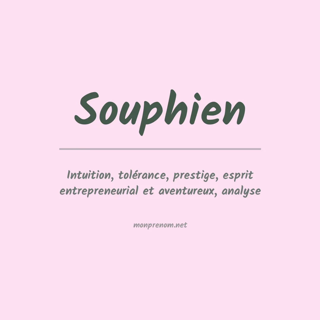 Signification du prénom Souphien