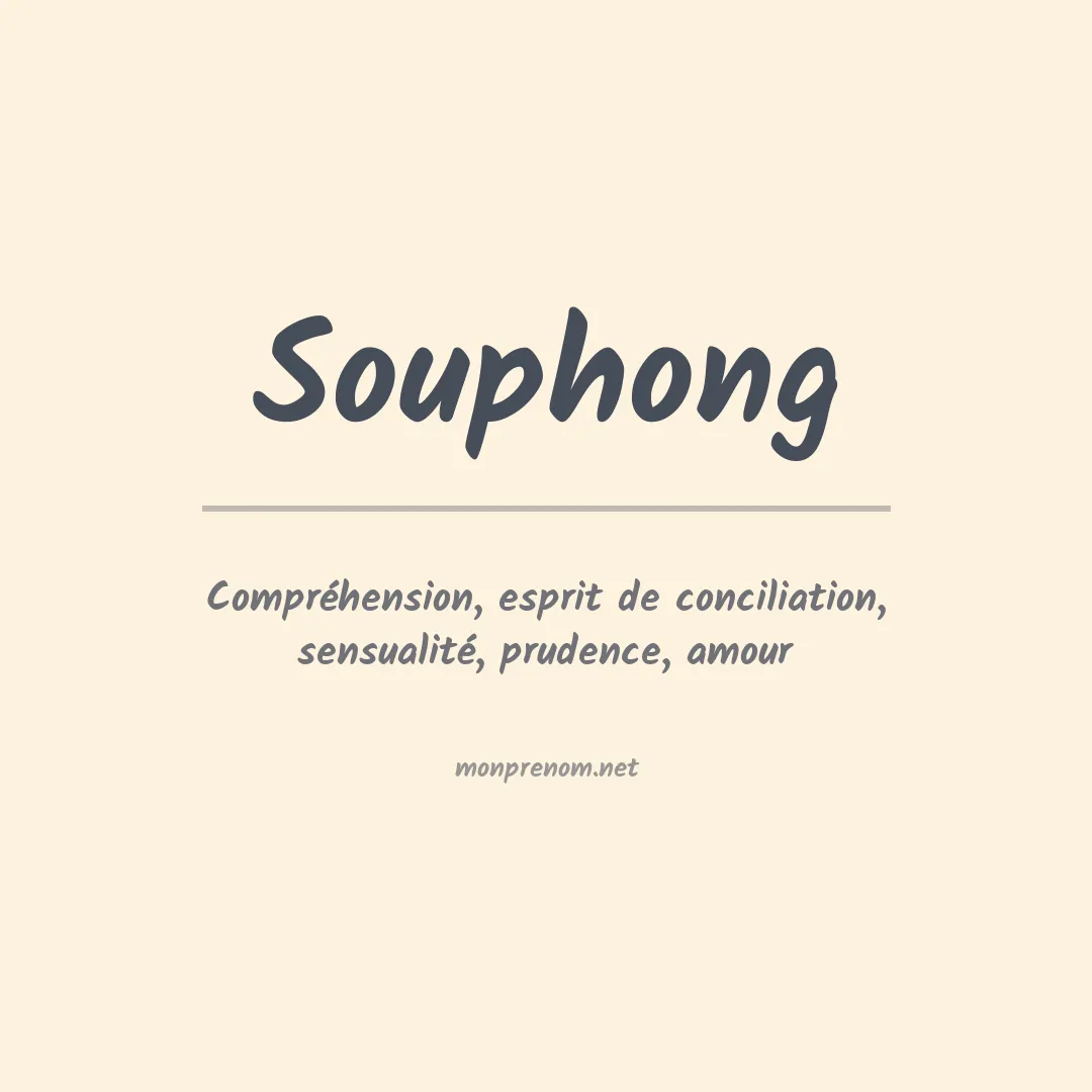 Signification du prénom Souphong