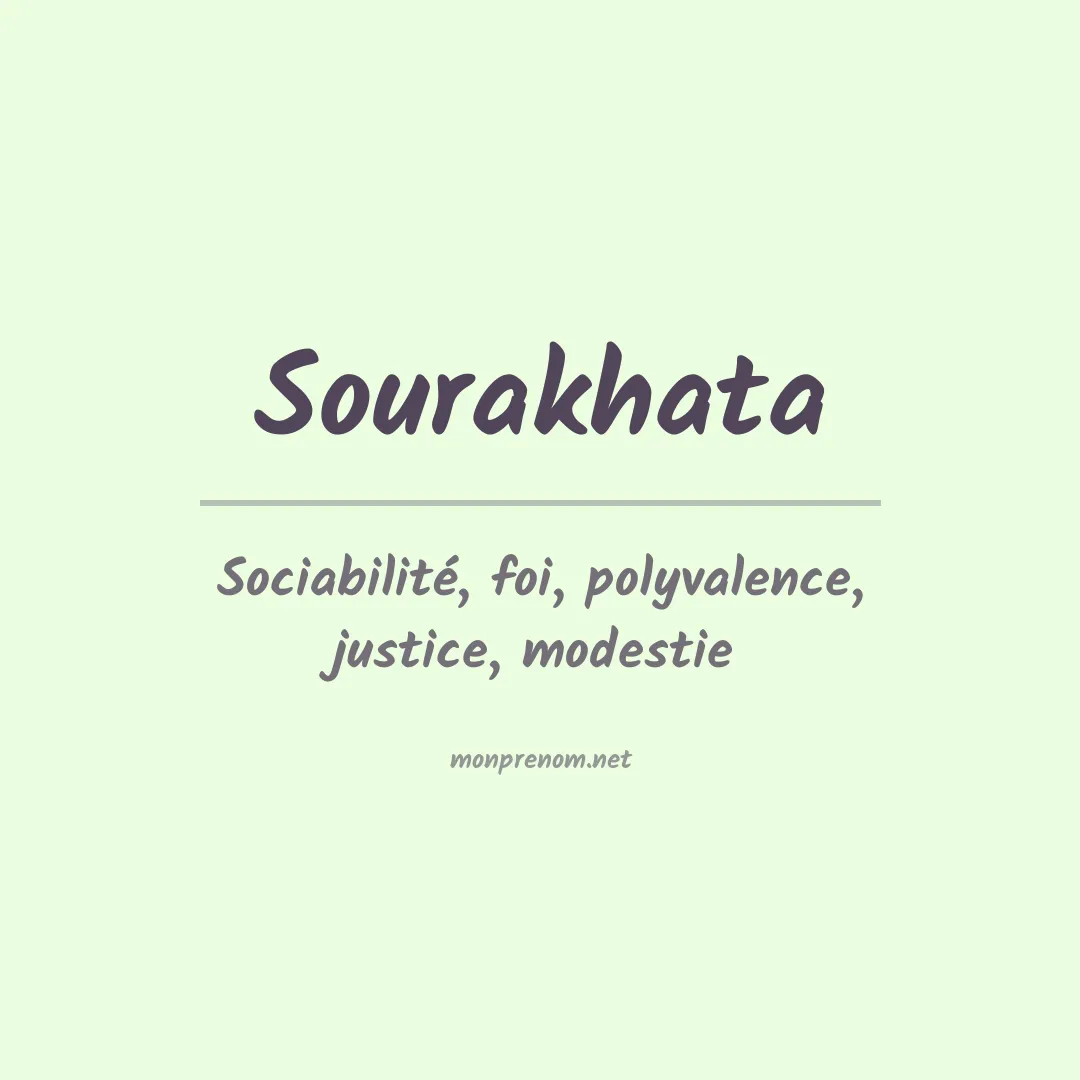 Prénom Sourakhata