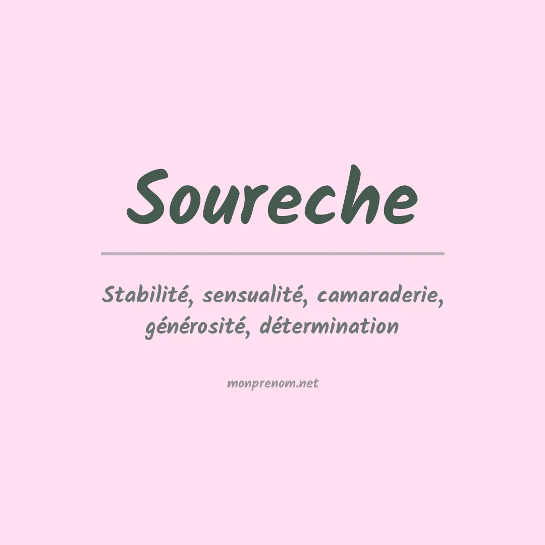 Signification du prénom Soureche