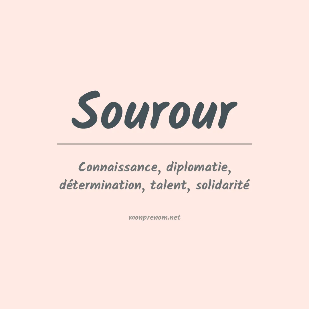 Signification du prénom Sourour