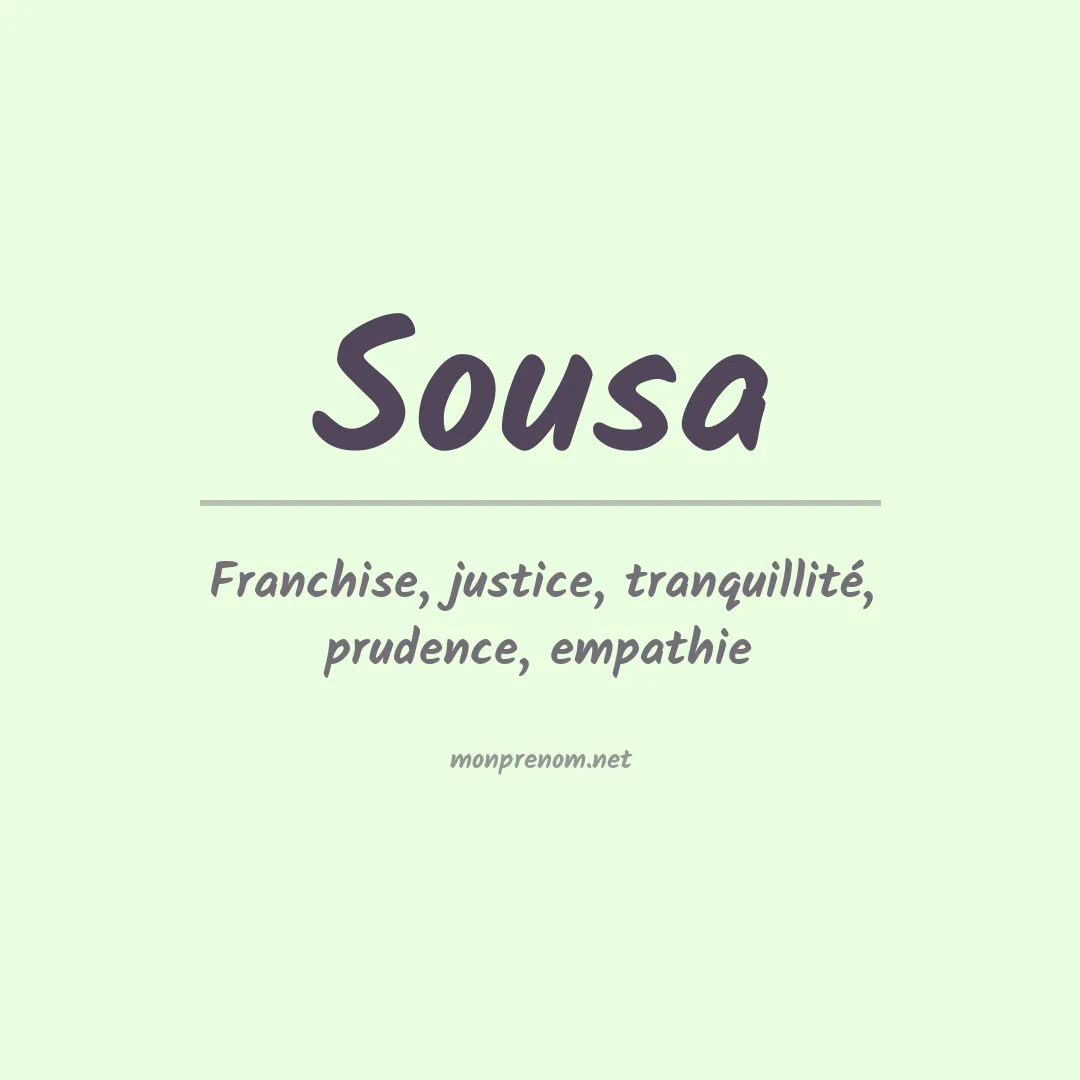 Prénom Sousa