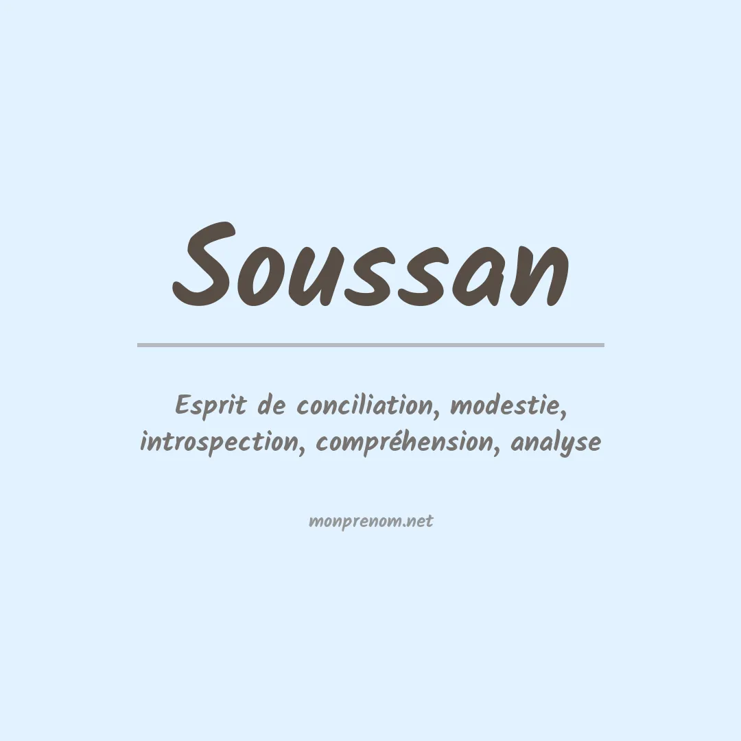 Signification du prénom Soussan