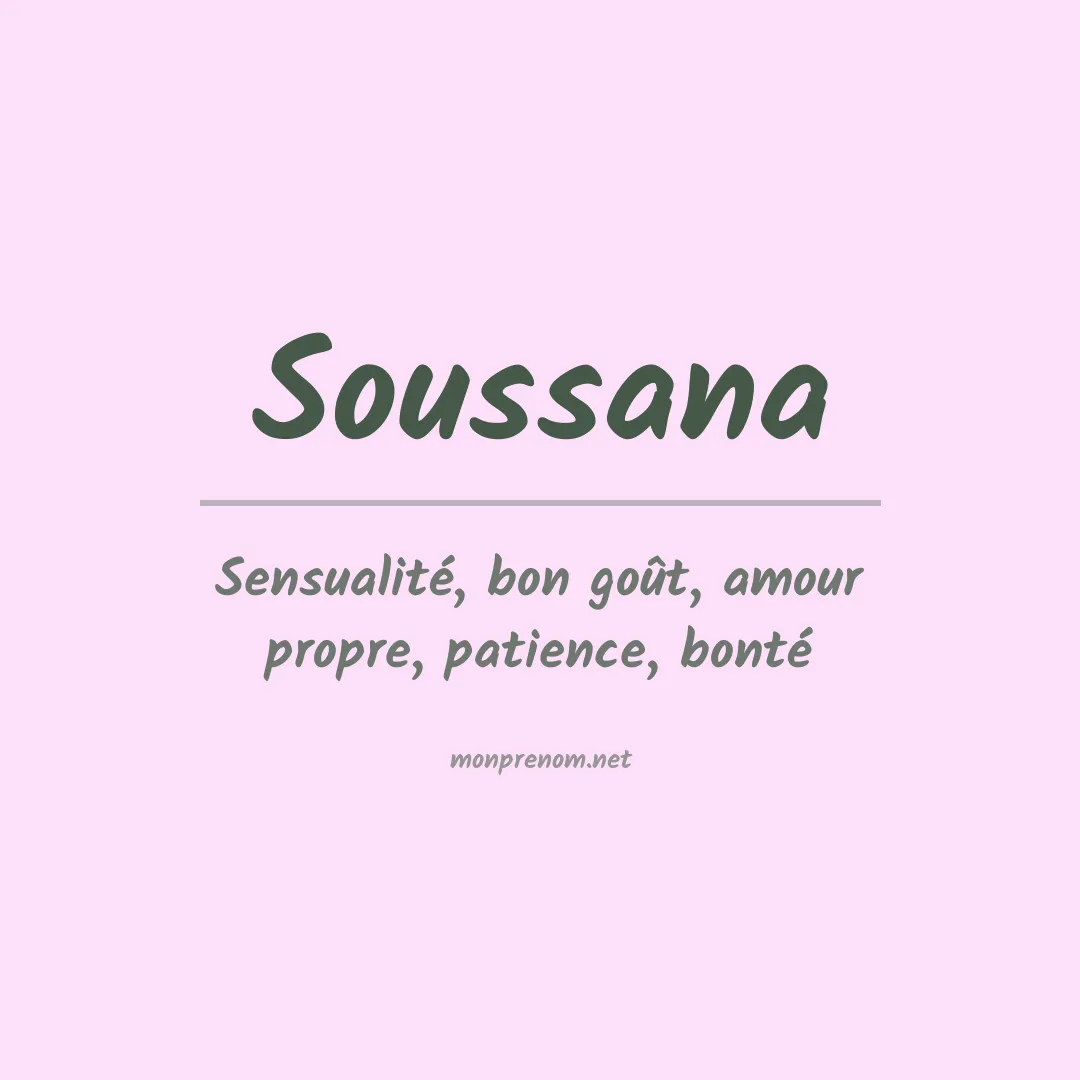 Signification du prénom Soussana