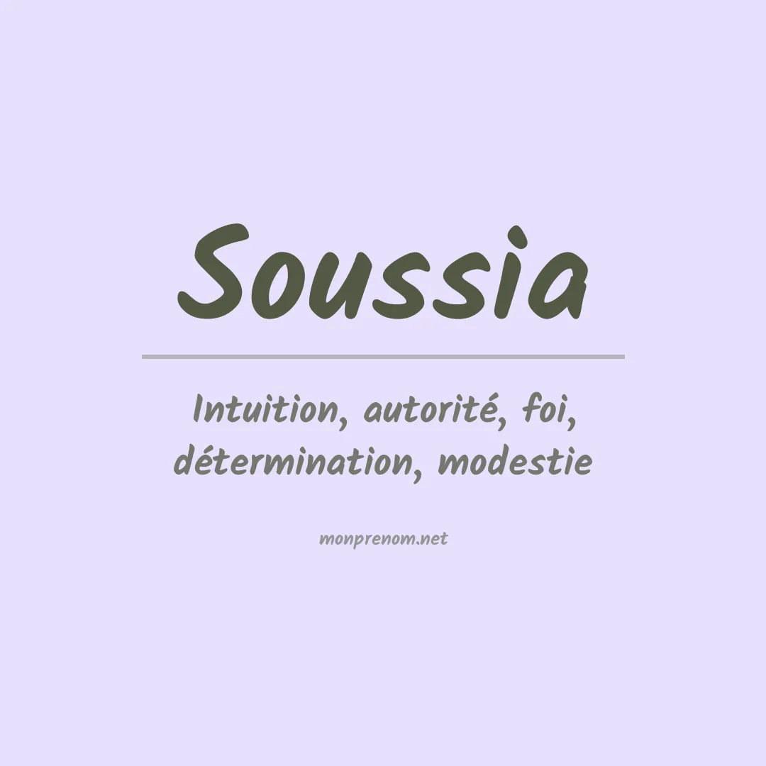 Signification du prénom Soussia