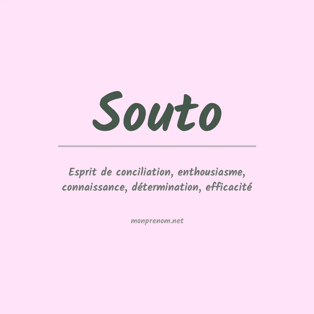 Prénom Souto