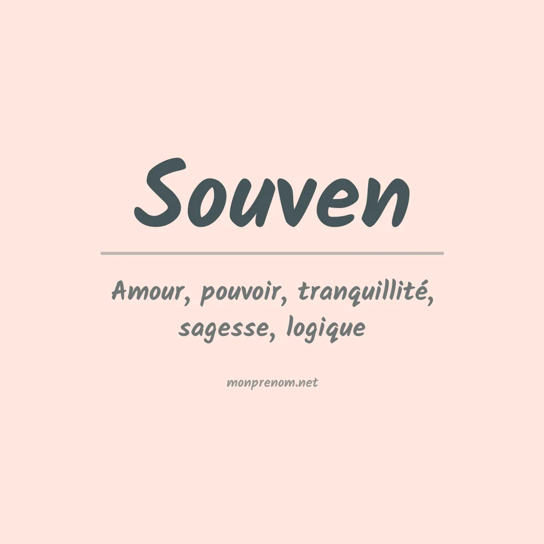 Signification du prénom Souven