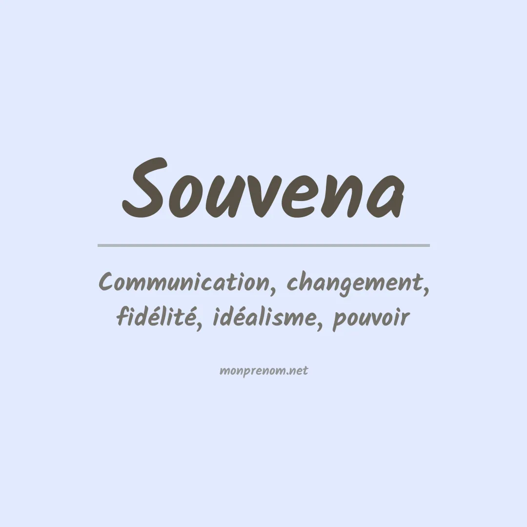 Signification du prénom Souvena