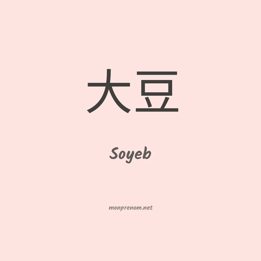 Soyeb en chinois