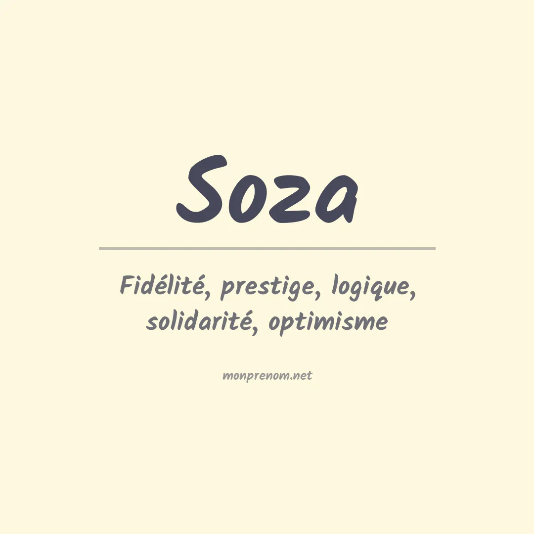 Prénom Soza
