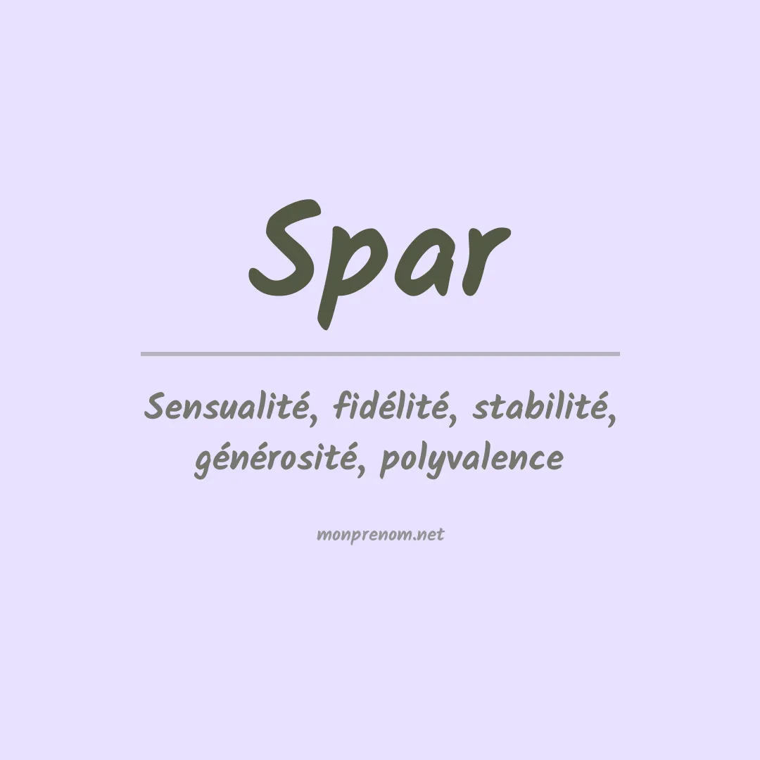 Prénom Spar