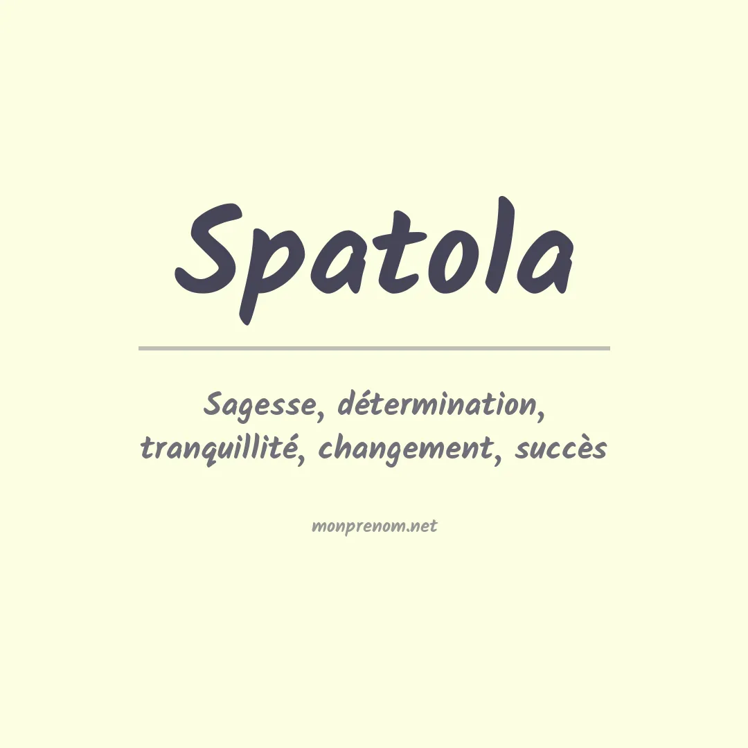 Prénom Spatola