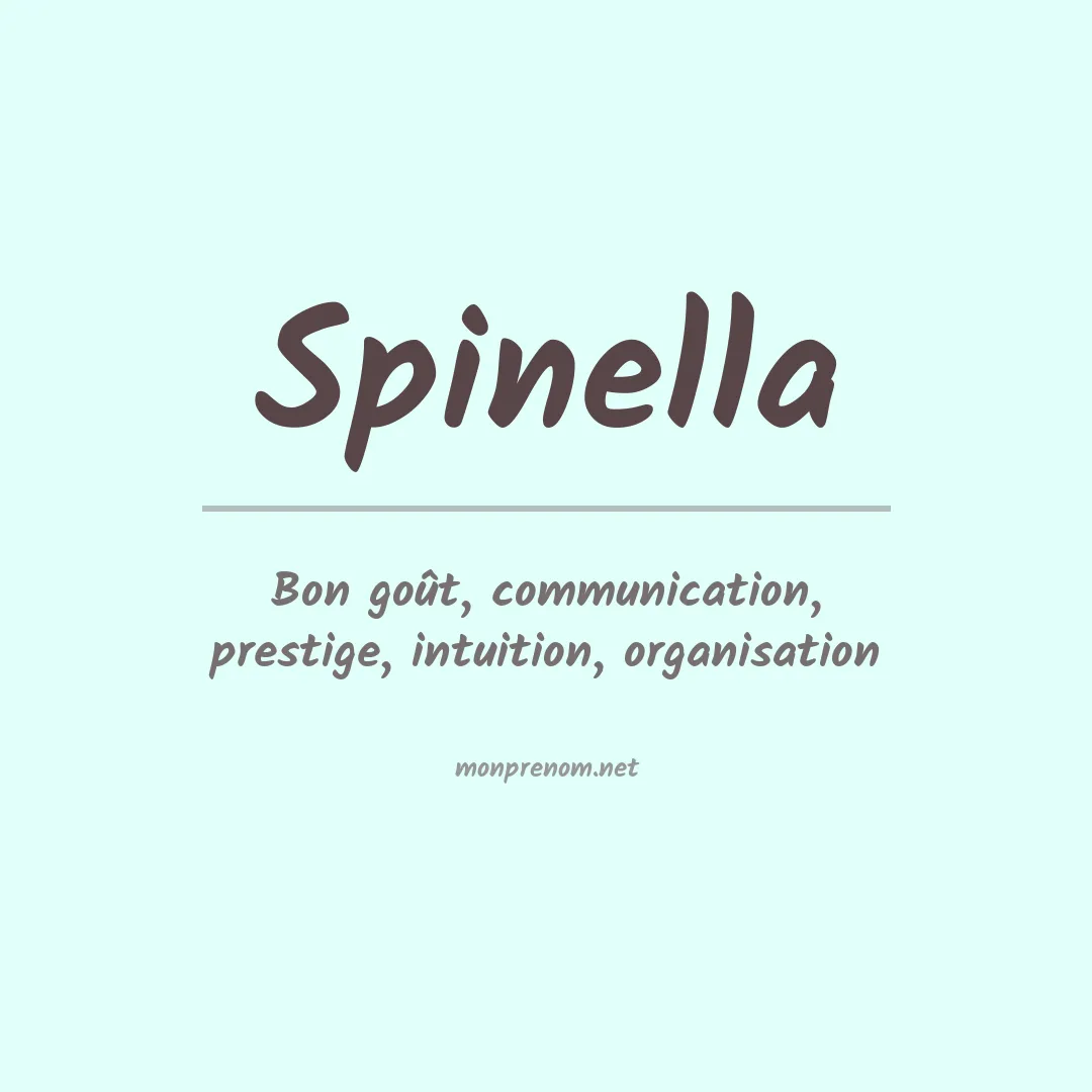 Prénom Spinella