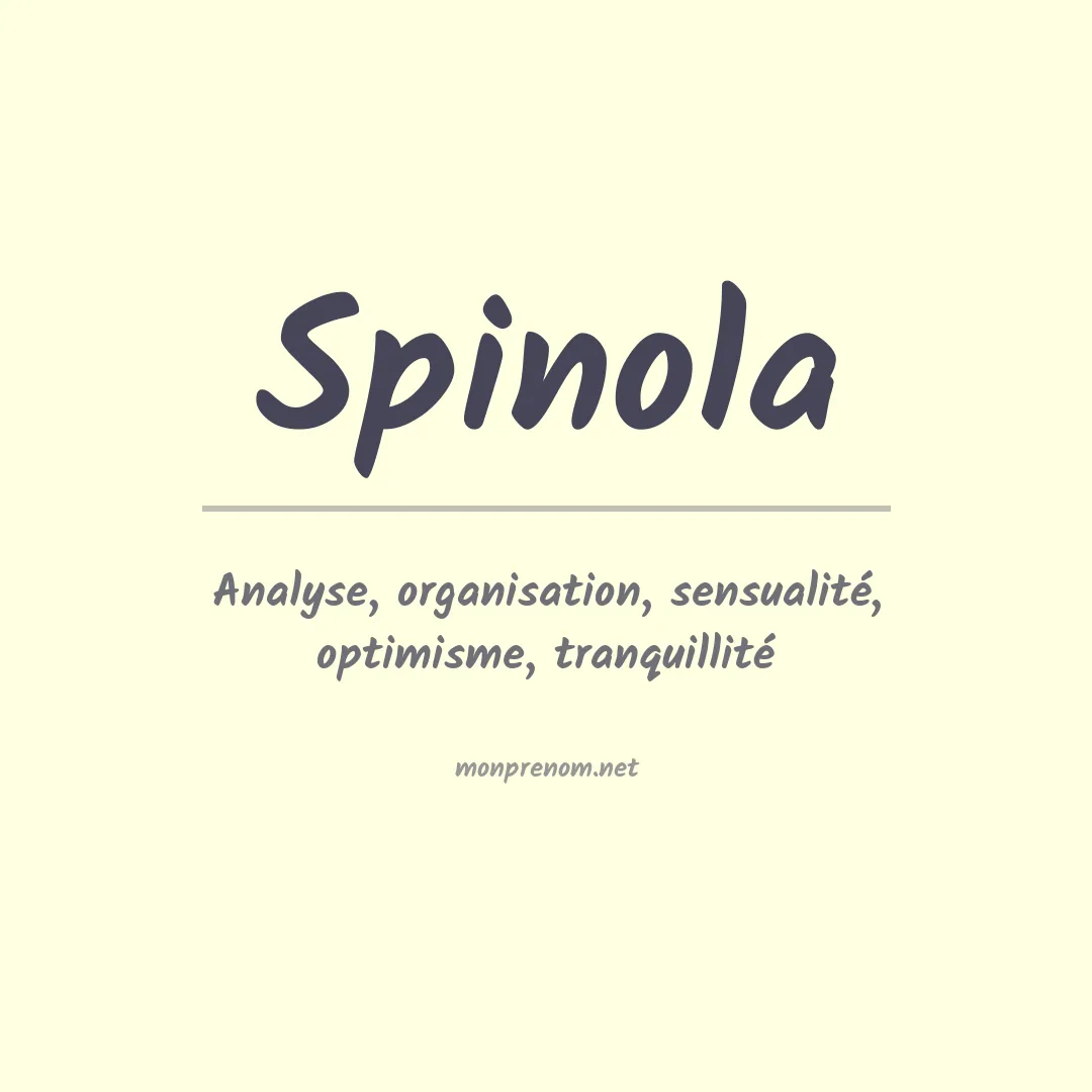 Prénom Spinola