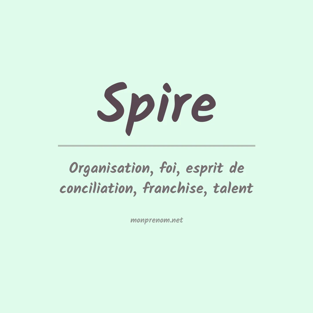 Prénom Spire