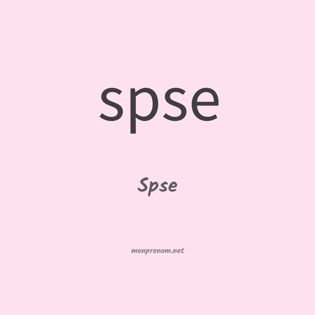 Spse en chinois