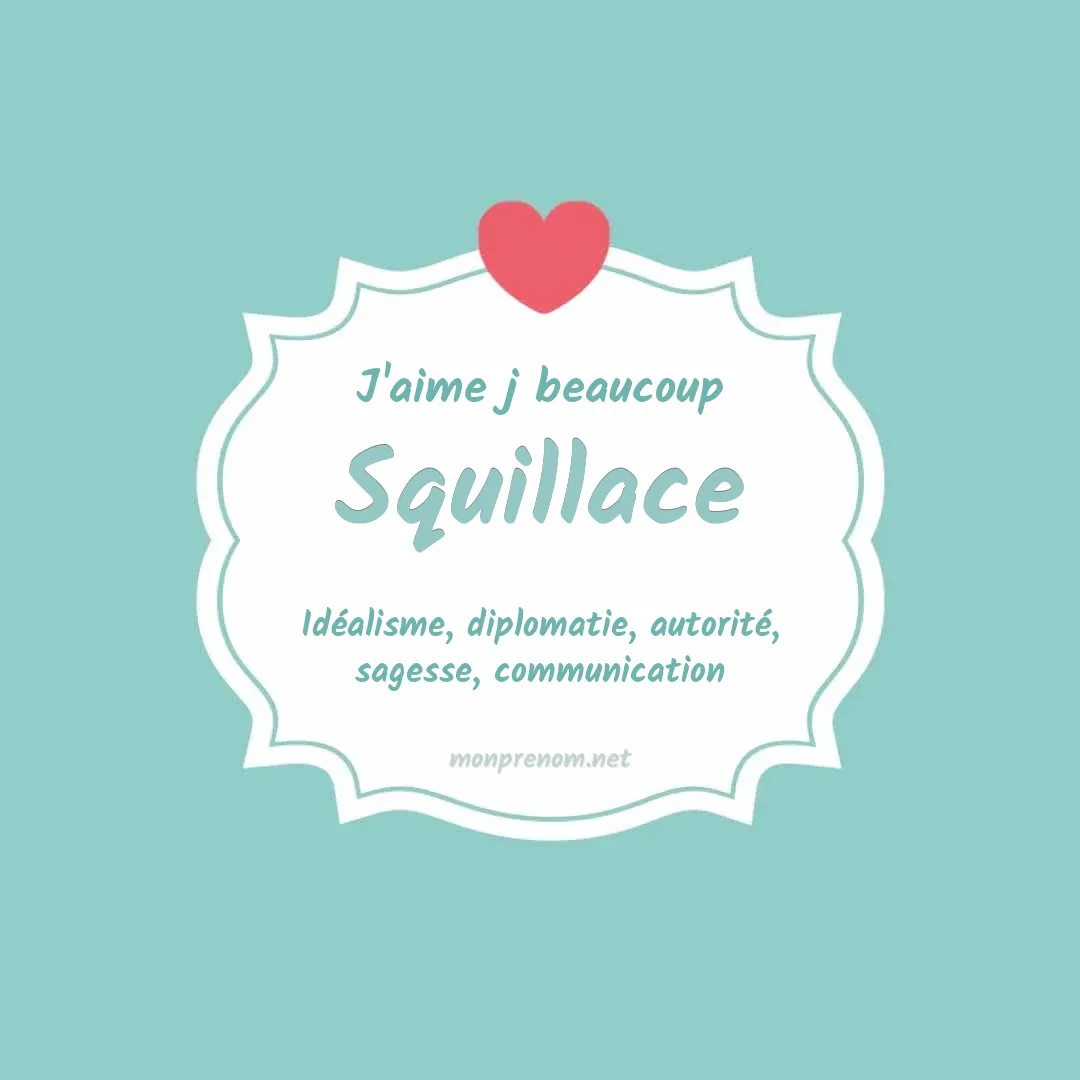 J'aime beaucoup Squillace