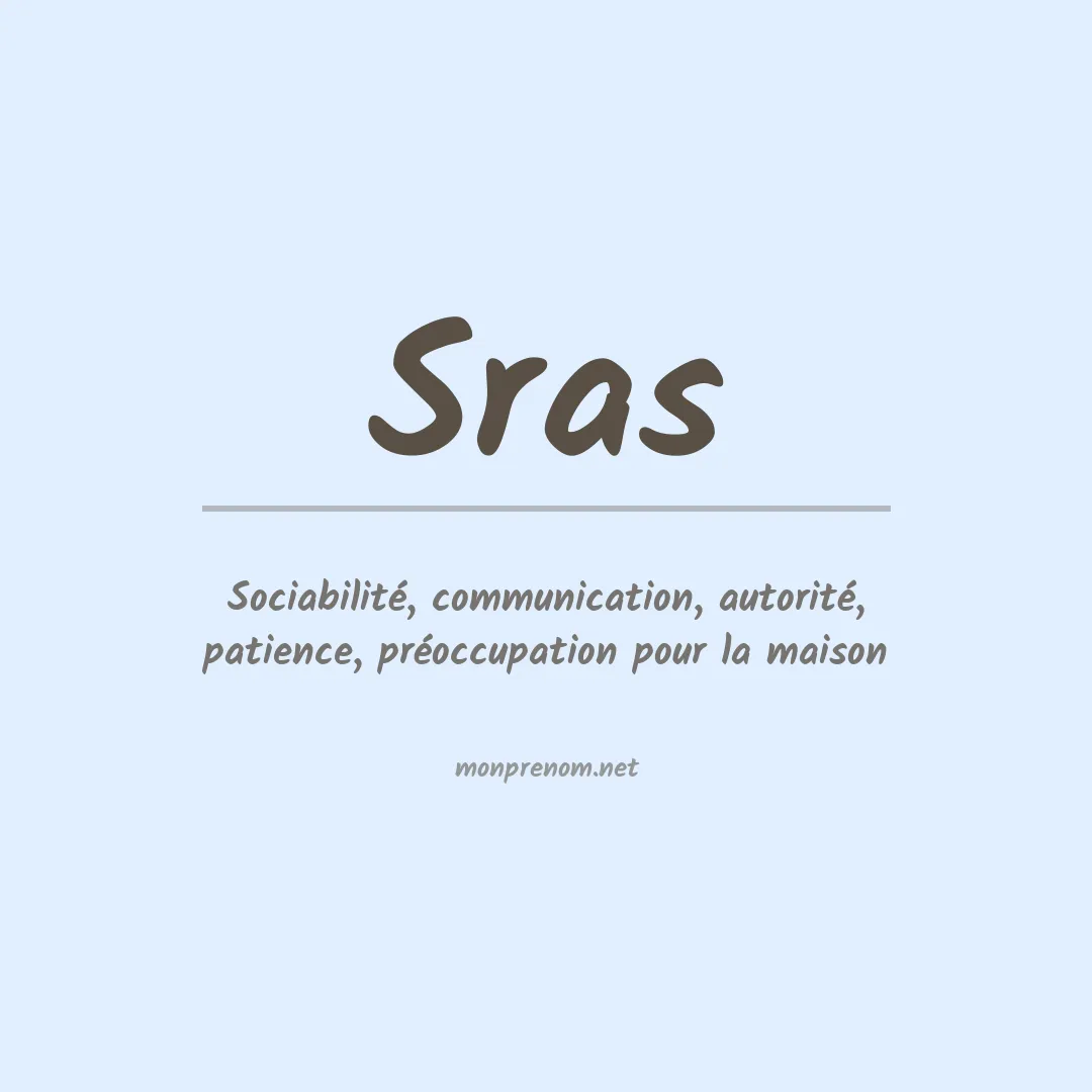 Signification du prénom Sras