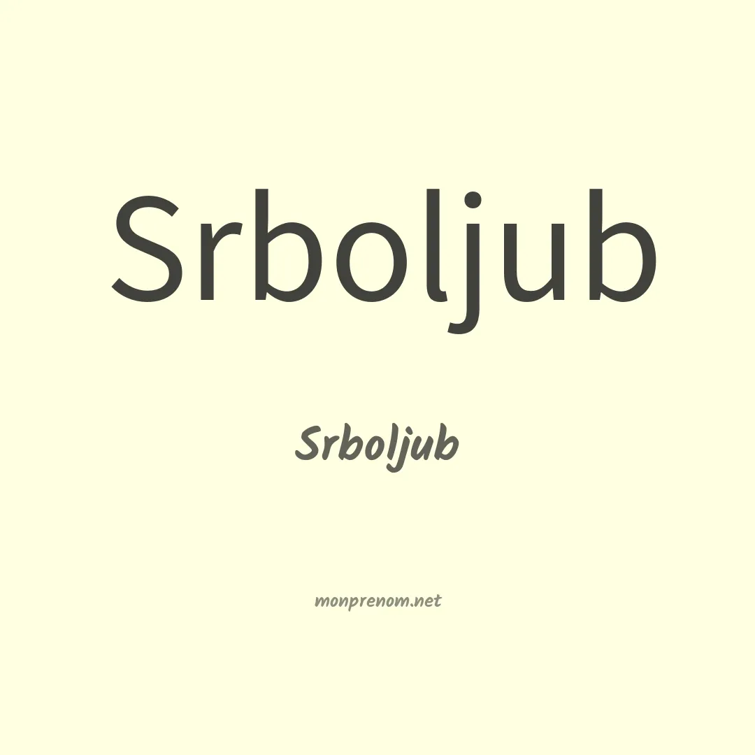 Srboljub en chinois