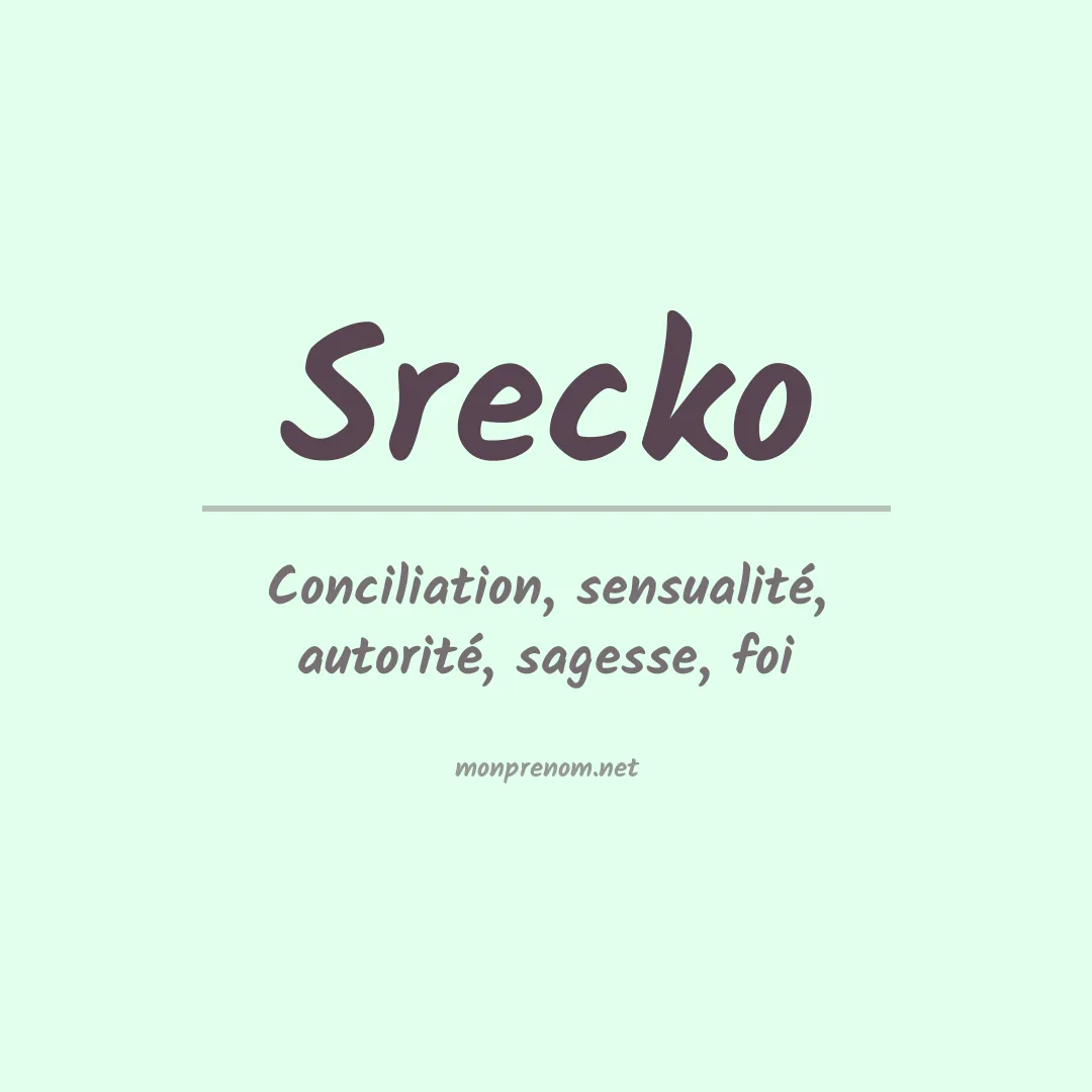 Prénom Srecko