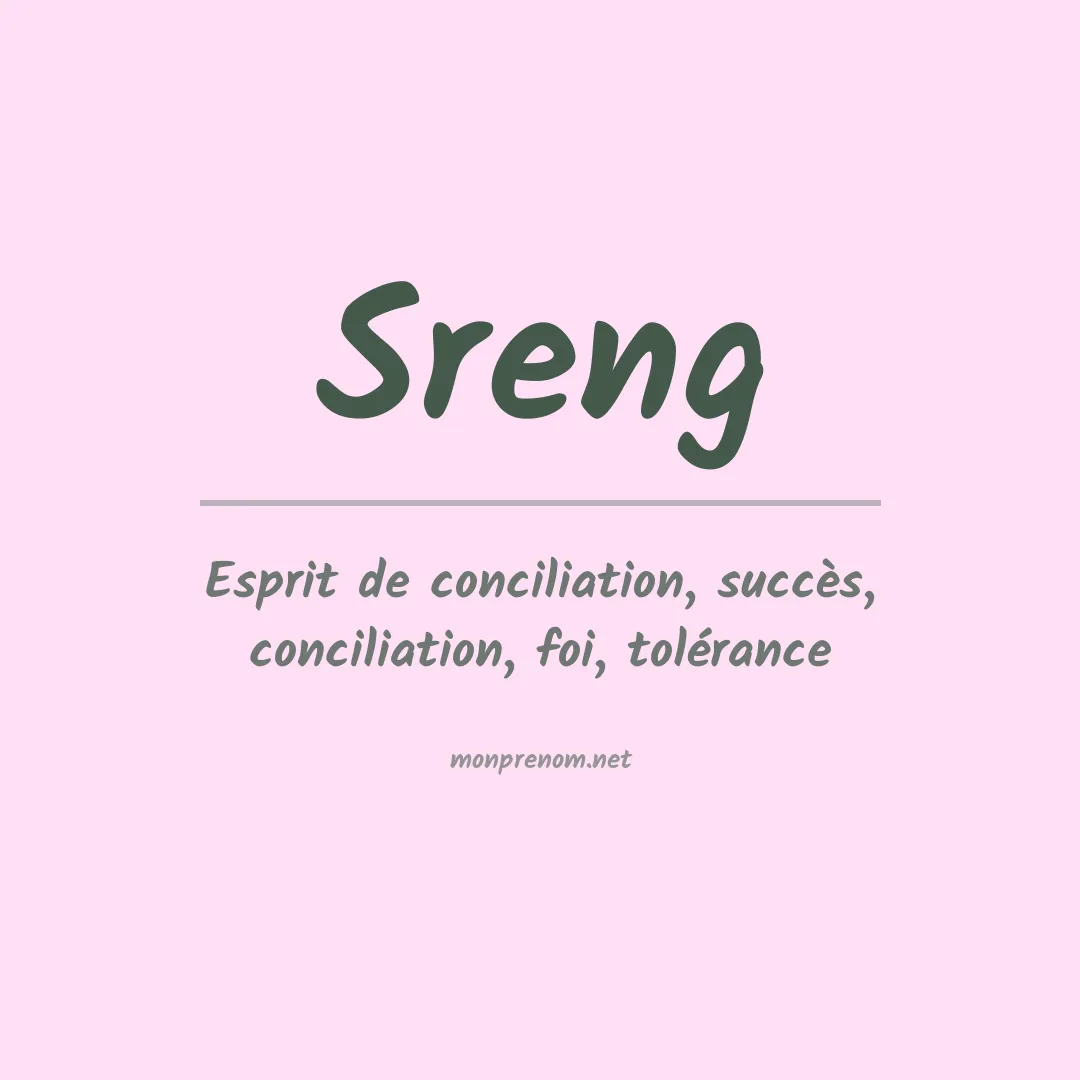 Prénom Sreng
