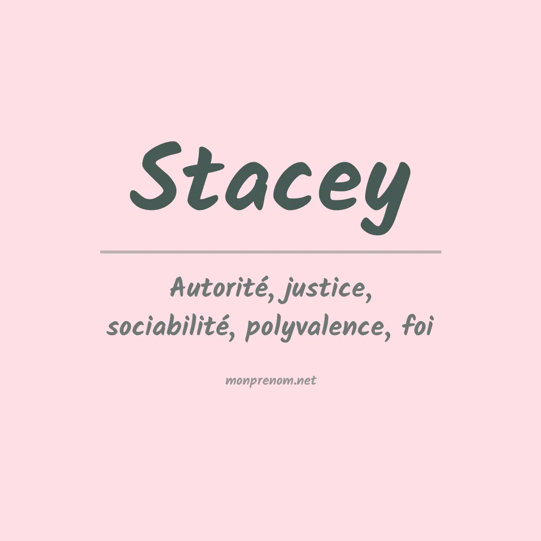 Prénom Stacey