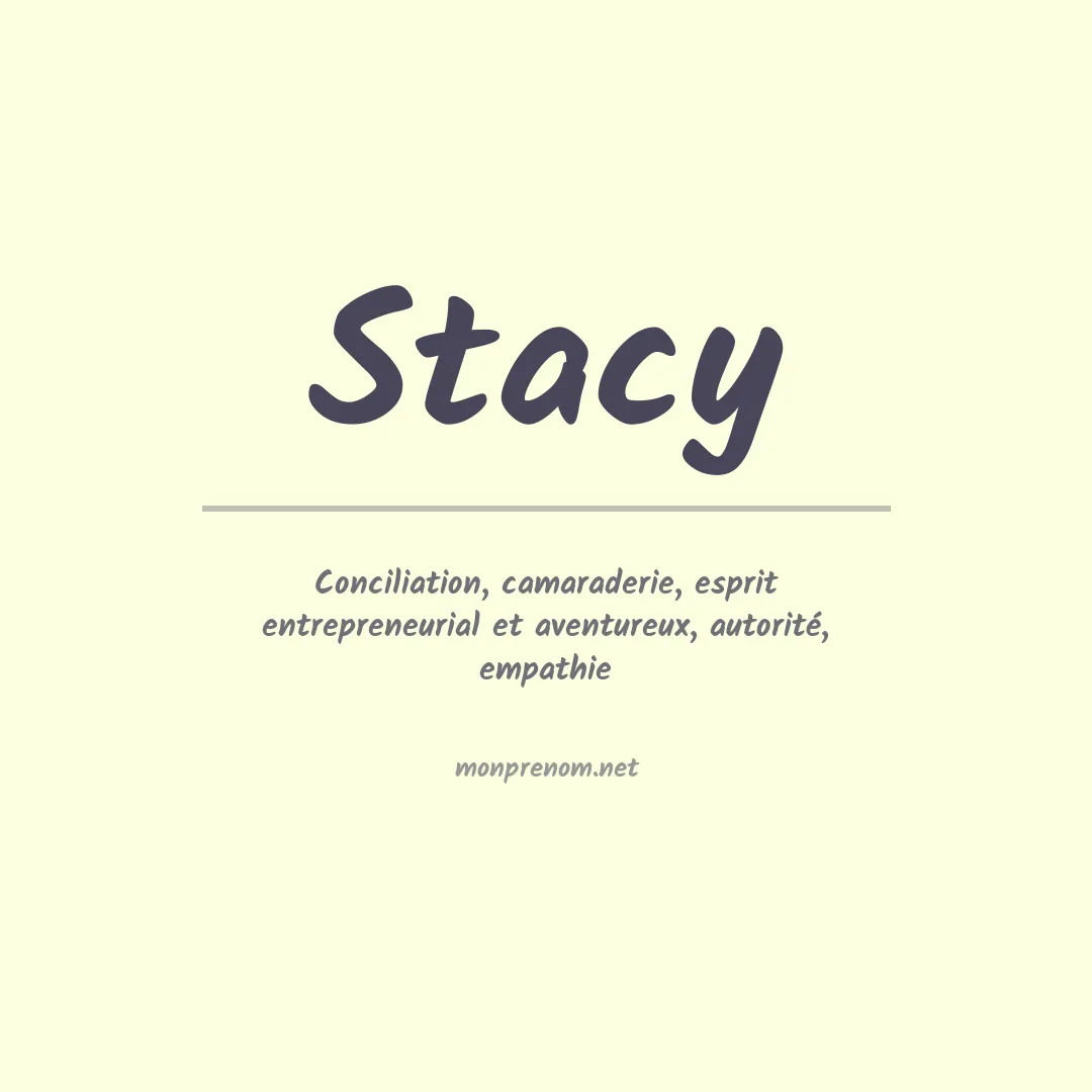 Prénom Stacy