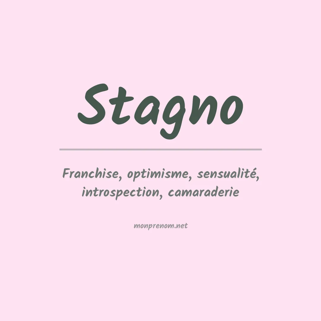 Prénom Stagno