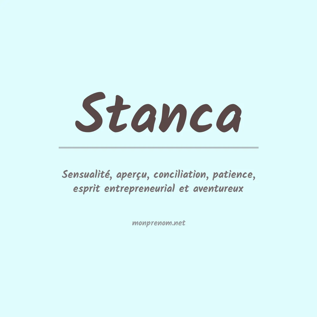 Signification du prénom Stanca