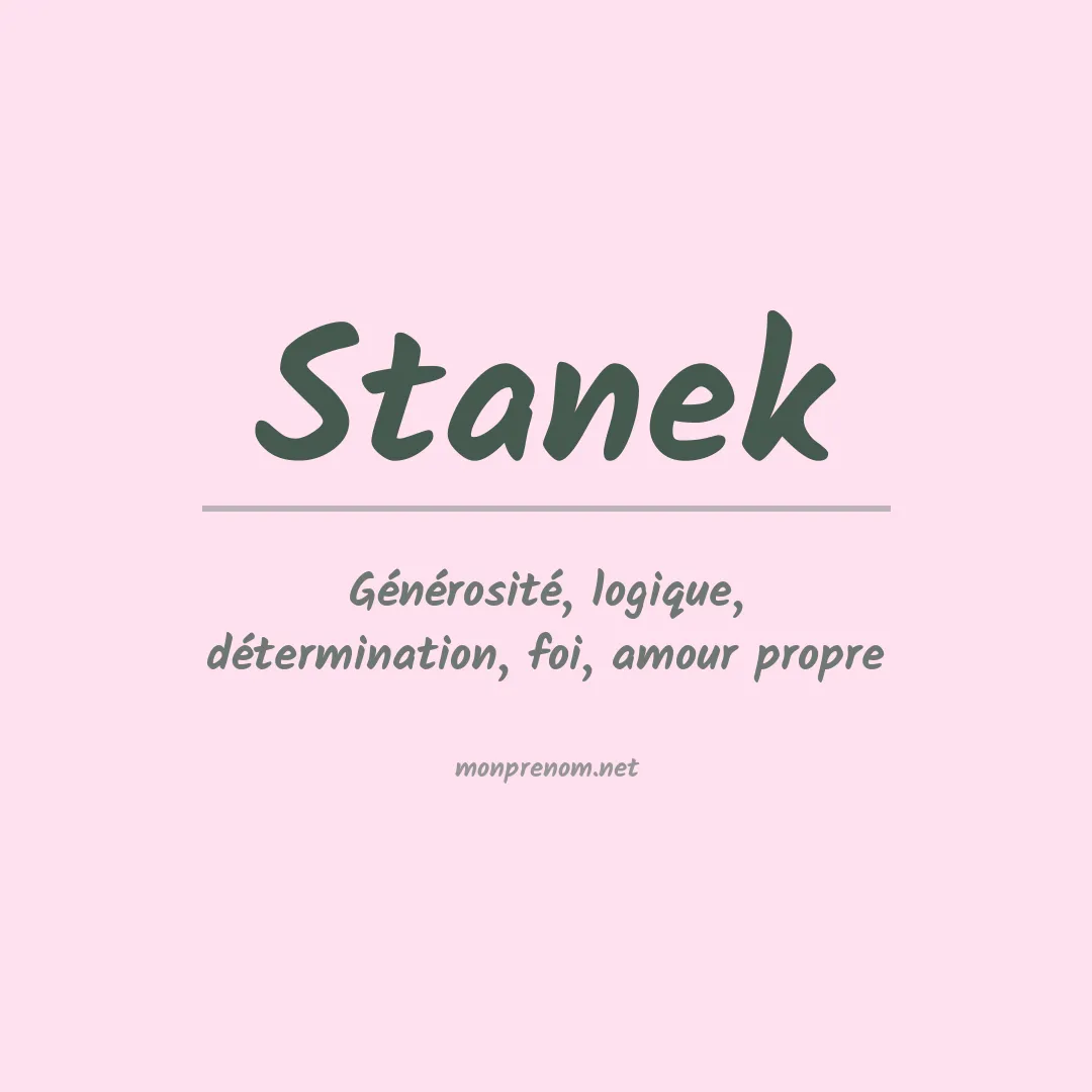 Prénom Stanek