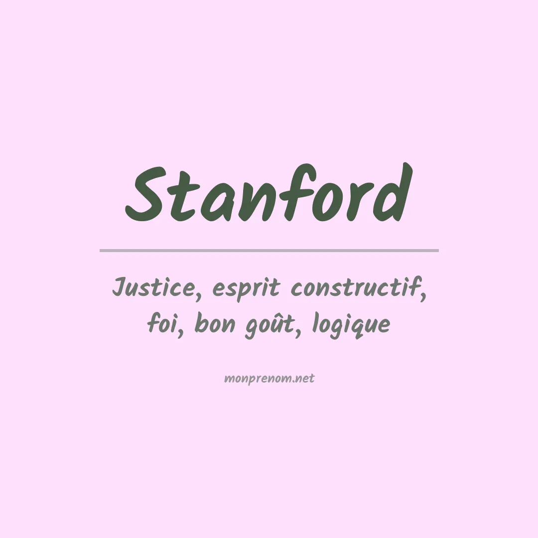 Prénom Stanford