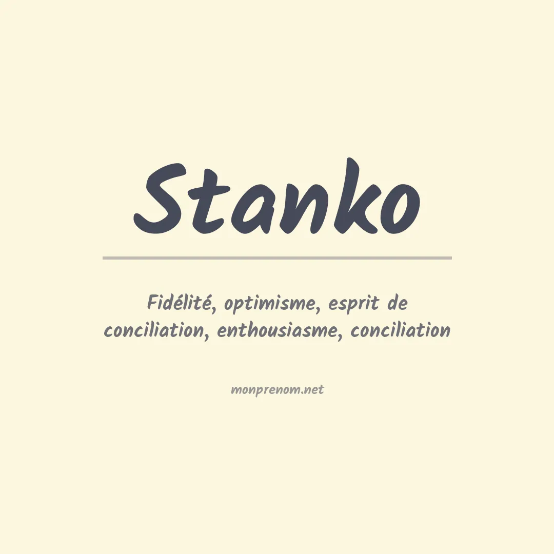 Prénom Stanko