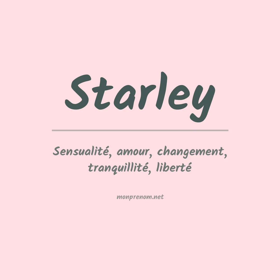 Prénom Starley