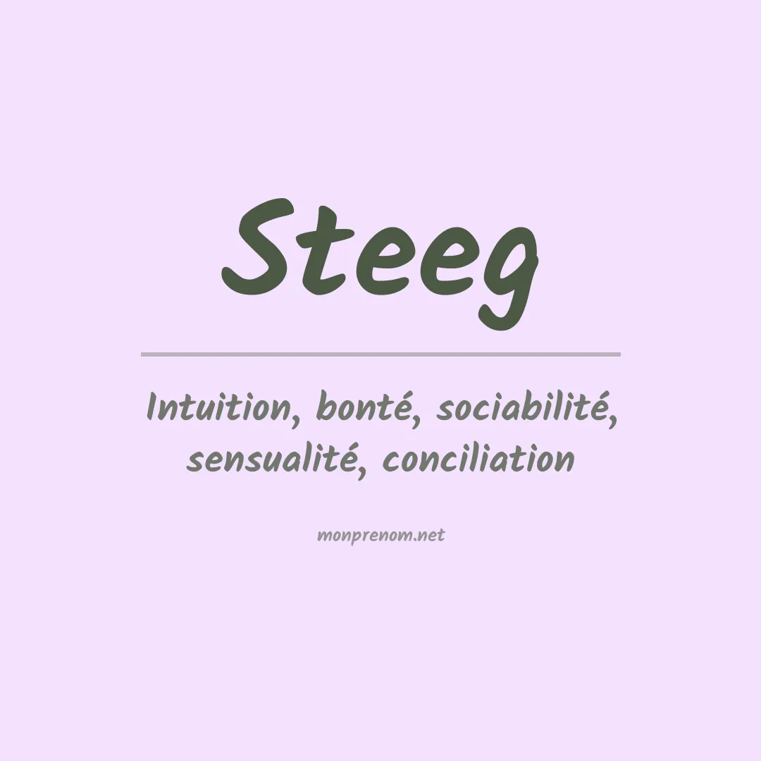 Prénom Steeg