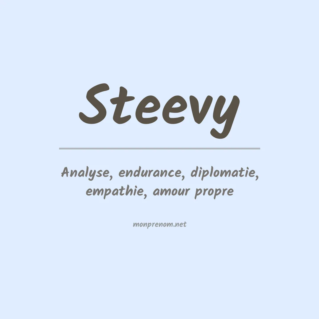Prénom Steevy