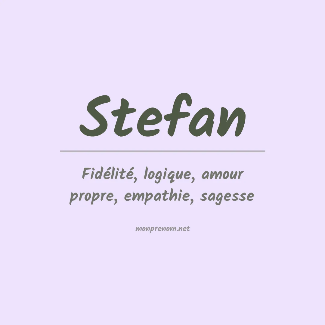 Prénom Stefan