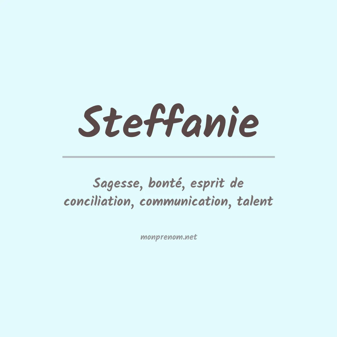 Prénom Steffanie