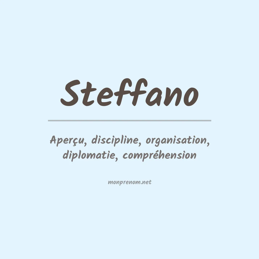 Prénom Steffano