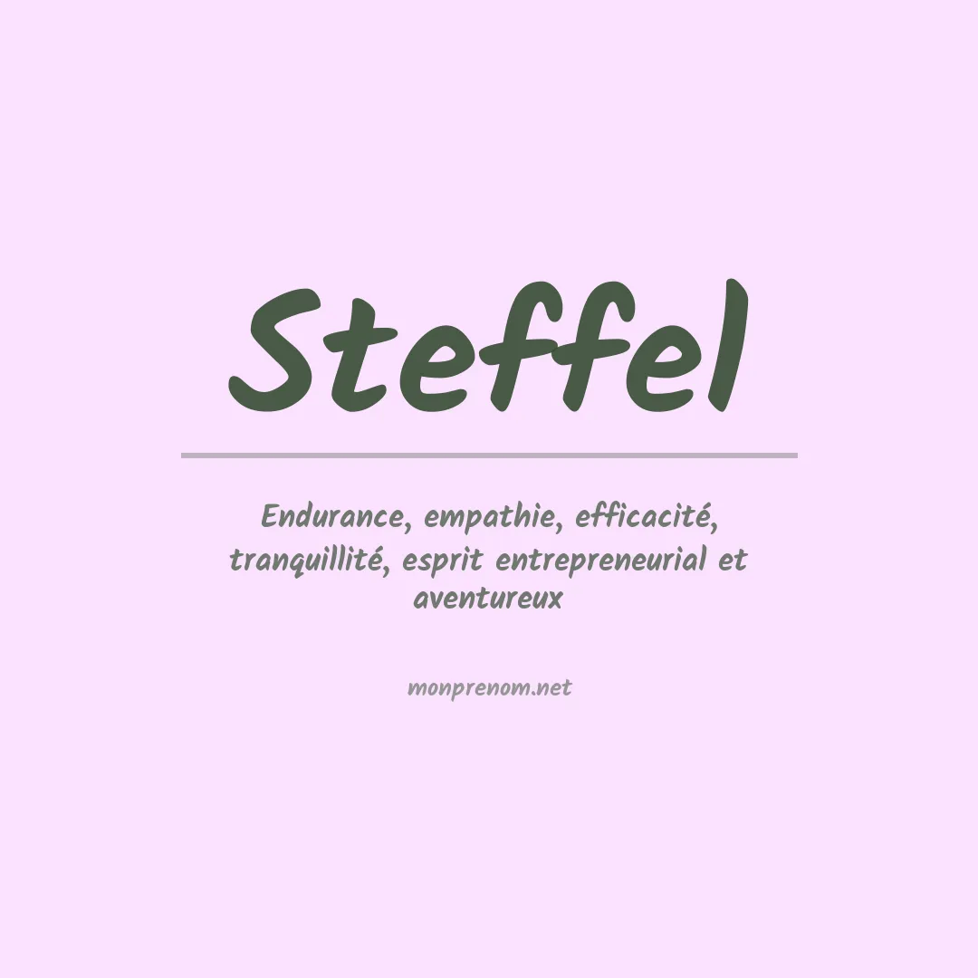 Signification du prénom Steffel