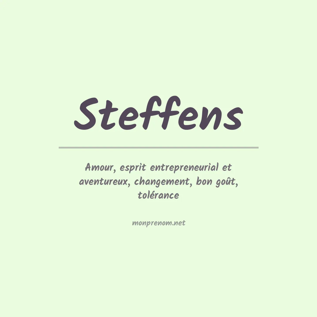 Prénom Steffens