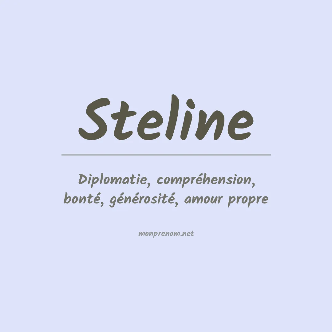 Signification du prénom Steline