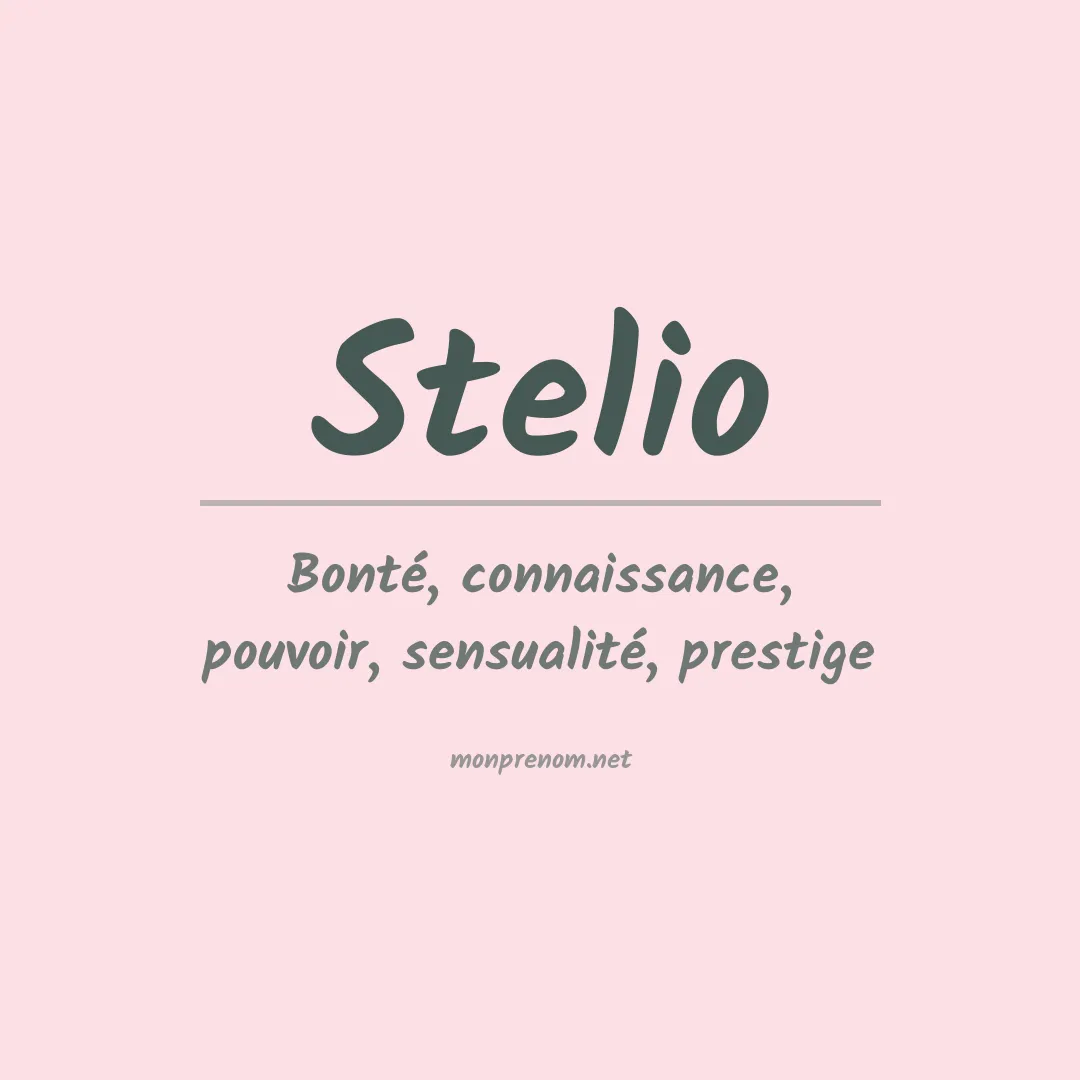 Prénom Stelio