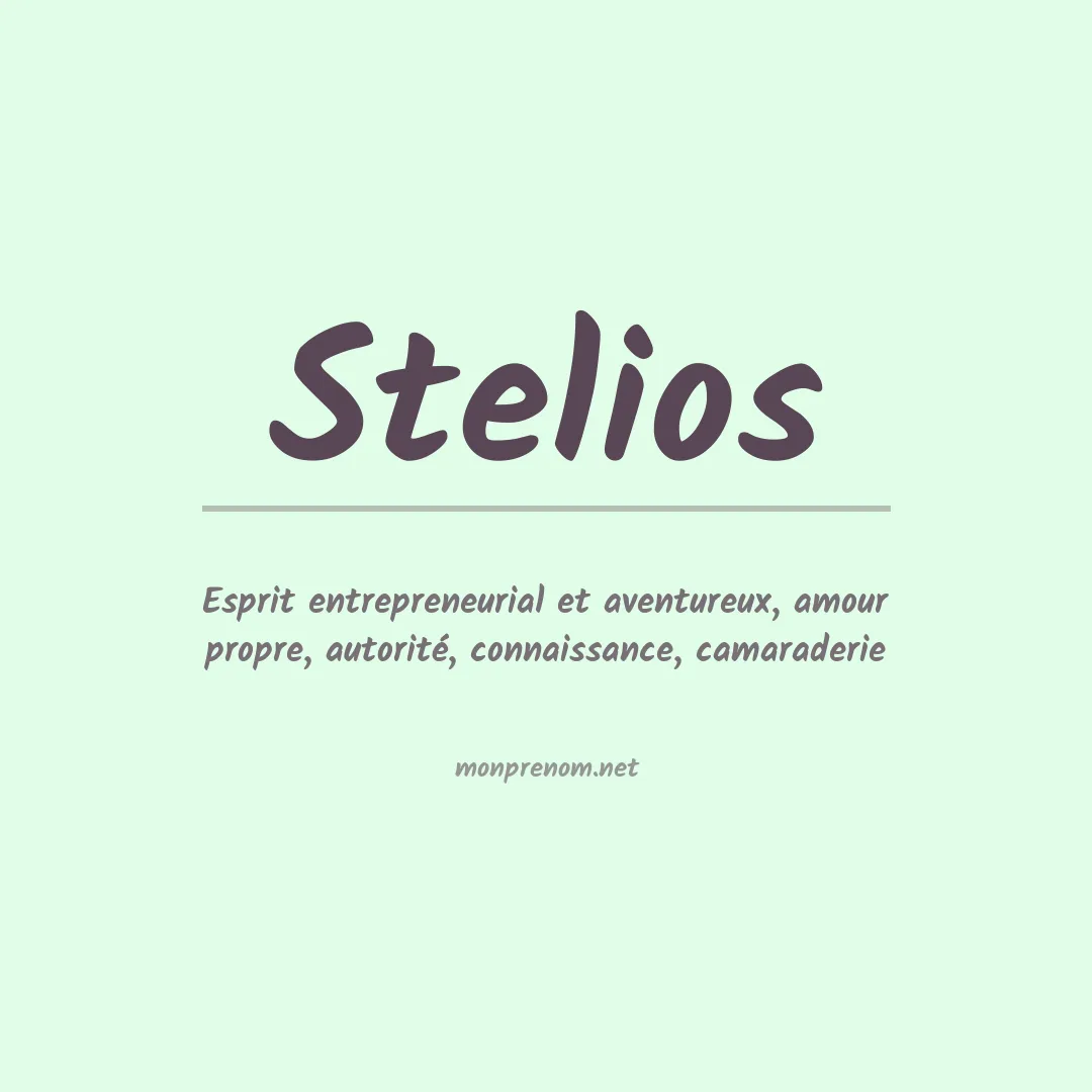 Signification du prénom Stelios