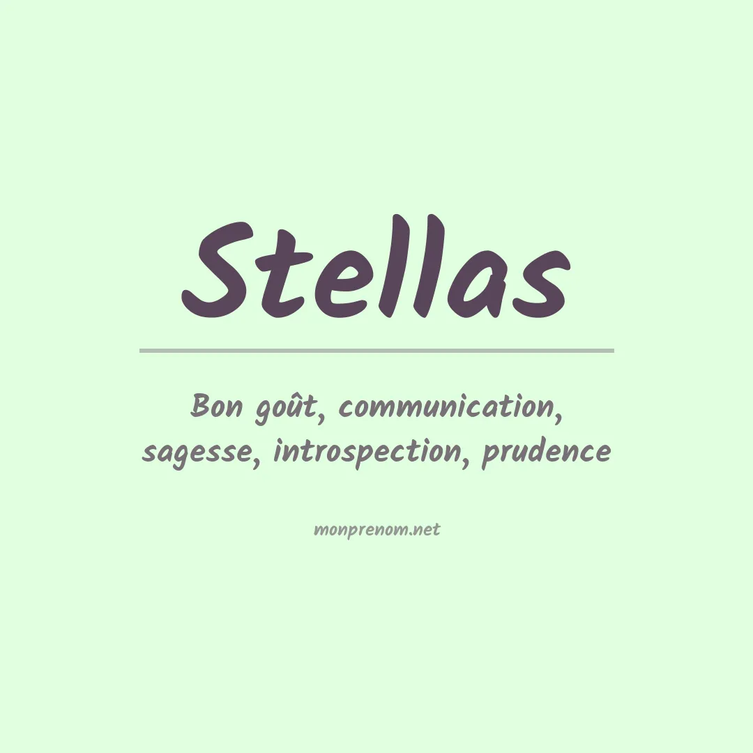 Signification du prénom Stellas