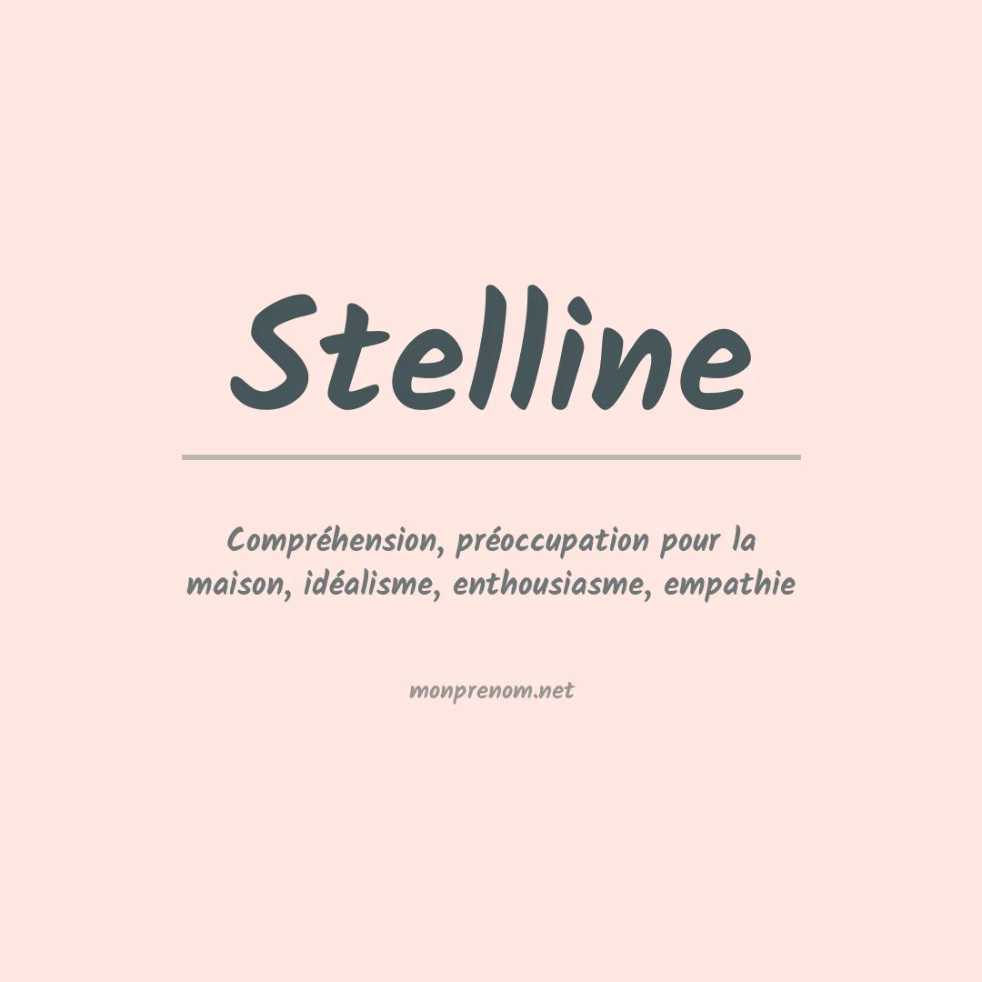 Signification du prénom Stelline
